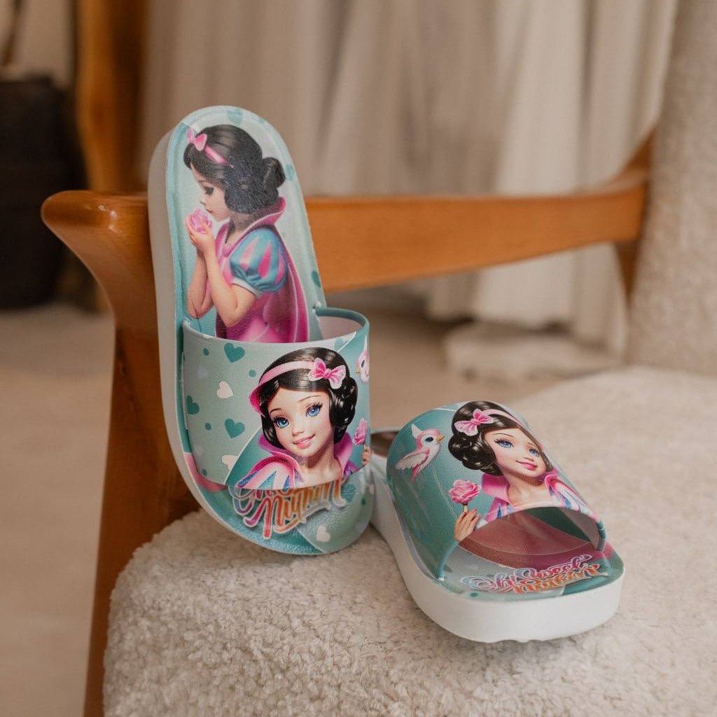 دمپایی بچگانه پاپا مدل سفید برفی کد 06